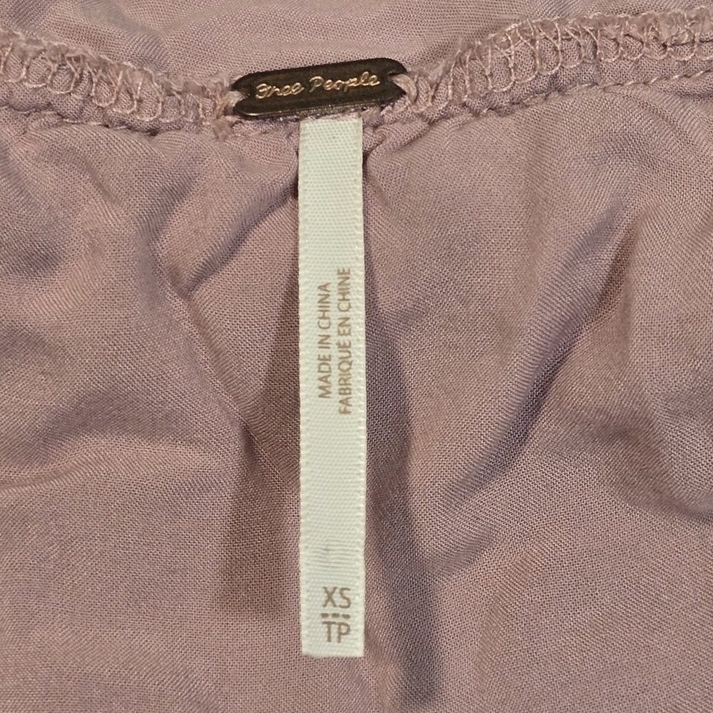 Free People Sweetest Thing Pink Crochet Lace Thermal Romantic Cottagecore XS - Picture 8 of 10